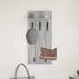 Perchero de pared con estante Gris sonoma 90 x 40 x 10 cm