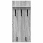 Perchero de pared con estante Gris sonoma 90 x 40 x 10 cm