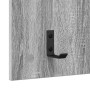 Perchero de pared con estante Gris sonoma 90 x 40 x 10 cm