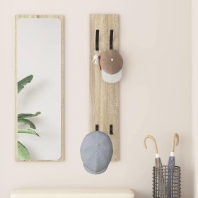 Perchero de pared Roble Sonoma 20 x 1.5 x 100 cm en Estantes y estanterías | Comprar online en Foro24