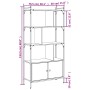 Regal mit Türen aus geräucherter Eiche 76,5x30x154,5 cm von vidaXL, Bücherregale und Regale - Ref: Foro24-833350, Preis: 92,9...