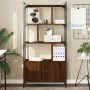 Regal mit Türen aus braunem Eichenholz 76,5x30x154,5 cm von vidaXL, Bücherregale und Regale - Ref: Foro24-833352, Preis: 97,3...