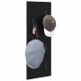 Perchero de pared Roble negro 30 x 1.5 x 80 cm