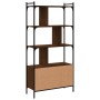 Regal mit Türen aus braunem Eichenholz 76,5x30x154,5 cm von vidaXL, Bücherregale und Regale - Ref: Foro24-833352, Preis: 97,3...