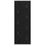 Perchero de pared Roble negro 30 x 1.5 x 80 cm