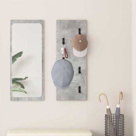 Perchero de pared Gris hormigón 30 x 1.5 x 80 cm en Estantes y estanterías | Comprar online en Foro24