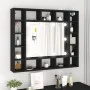 Furniture with mirror and black LED lights 91x15x76.5 cm by vidaXL, bathroom vanities - Ref: Foro24-833496, Price: 78,50 €, D...