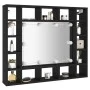 Mueble con espejo y luces LED negro 91x15x76,5 cm de vidaXL, Tocadores de baño - Ref: Foro24-833496, Precio: 78,38 €, Descuen...