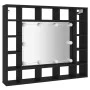 Furniture with mirror and black LED lights 91x15x76.5 cm by vidaXL, bathroom vanities - Ref: Foro24-833496, Price: 78,50 €, D...