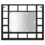 Furniture with mirror and black LED lights 91x15x76.5 cm by vidaXL, bathroom vanities - Ref: Foro24-833496, Price: 78,50 €, D...