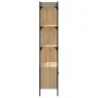 Regal mit Türen aus Sonoma-Eichenholz, 76,5 x 30 x 154,5 cm von vidaXL, Bücherregale und Regale - Ref: Foro24-833349, Preis: ...