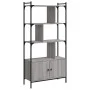 Estantería con puertas madera gris Sonoma 76,5x30x154,5 cm de vidaXL, Librerías y estanterías - Ref: Foro24-833351, Precio: 8...
