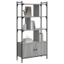 Sonoma gray wood shelf with doors 76.5x30x154.5 cm by vidaXL, Bookcases and shelves - Ref: Foro24-833351, Price: 85,74 €, Dis...