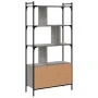 Sonoma-graues Holzregal mit Türen 76,5 x 30 x 154,5 cm von vidaXL, Bücherregale und Regale - Ref: Foro24-833351, Preis: 84,55...