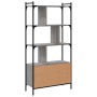 Sonoma gray wood shelf with doors 76.5x30x154.5 cm by vidaXL, Bookcases and shelves - Ref: Foro24-833351, Price: 85,74 €, Dis...