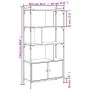 Sonoma-graues Holzregal mit Türen 76,5 x 30 x 154,5 cm von vidaXL, Bücherregale und Regale - Ref: Foro24-833351, Preis: 84,55...