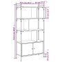 Sonoma gray wood shelf with doors 76.5x30x154.5 cm by vidaXL, Bookcases and shelves - Ref: Foro24-833351, Price: 85,74 €, Dis...