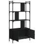 Estantería con puertas madera negra 76,5x30x154,5 cm de vidaXL, Librerías y estanterías - Ref: Foro24-833348, Precio: 112,72 ...