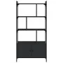 Estantería con puertas madera negra 76,5x30x154,5 cm de vidaXL, Librerías y estanterías - Ref: Foro24-833348, Precio: 112,72 ...