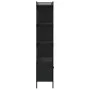 Estantería con puertas madera negra 76,5x30x154,5 cm de vidaXL, Librerías y estanterías - Ref: Foro24-833348, Precio: 112,72 ...