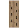 Perchero de pared Roble artisan 30 x 1.5 x 80 cm
