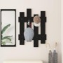 Perchero de pared con almacenamiento Roble negro 60 x 3 x 82 cm