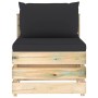 Ecksofa mit grau imprägnierten Holzkissen von vidaXL, Modulare Sofas für den Außenbereich - Ref: Foro24-3074514, Preis: 102,0...