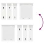 Perchero de pared Blanco 85 x 10 x 45 cm Madera contrachapada