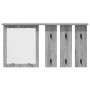 Perchero de pared con estante Gris sonoma 85 x 10 x 45 cm