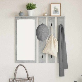 Perchero de pared con estante Gris hormigón 84 x 10 x 80 cm en Estantes y estanterías | Comprar online en Foro24