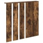Perchero de pared con estante Roble ahumado 84 x 10 x 80 cm