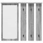 Perchero de pared con estante Gris sonoma 84 x 10 x 80 cm
