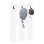 Perchero de pared Blanco 65 x 3 x 100 cm Madera contrachapada