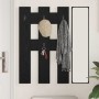 Perchero de pared Roble negro 65 x 3 x 100 cm