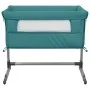 Babybett mit grünem Leinenstoffmatratze von vidaXL, Kinderbetten und Betten für Kinder - Ref: Foro24-10300, Preis: 97,25 €, R...