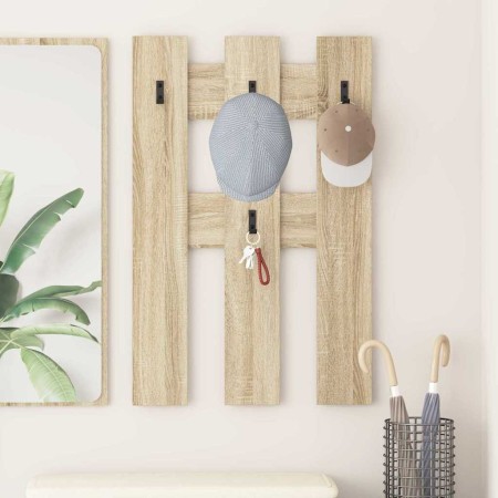 Perchero de pared Roble Sonoma 65 x 3 x 100 cm
