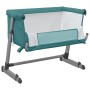 Babybett mit grünem Leinenstoffmatratze von vidaXL, Kinderbetten und Betten für Kinder - Ref: Foro24-10300, Preis: 98,26 €, R...