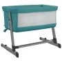 Babybett mit grünem Leinenstoffmatratze von vidaXL, Kinderbetten und Betten für Kinder - Ref: Foro24-10300, Preis: 97,25 €, R...