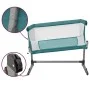 Babybett mit grünem Leinenstoffmatratze von vidaXL, Kinderbetten und Betten für Kinder - Ref: Foro24-10300, Preis: 97,25 €, R...