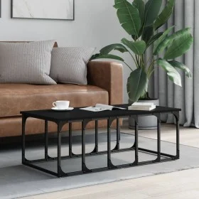 Black engineered wood coffee table 100x50x35.5 cm by vidaXL, Coffee table - Ref: Foro24-833378, Price: 37,30 €, Discount: %