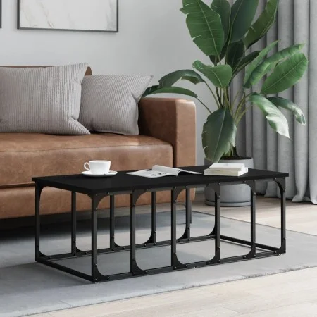 Black engineered wood coffee table 100x50x35.5 cm by vidaXL, Coffee table - Ref: Foro24-833378, Price: 37,06 €, Discount: %