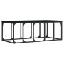 Schwarzer Ingenieurholz-Couchtisch 100x50x35,5 cm von vidaXL, Couchtisch - Ref: Foro24-833378, Preis: 37,41 €, Rabatt: %