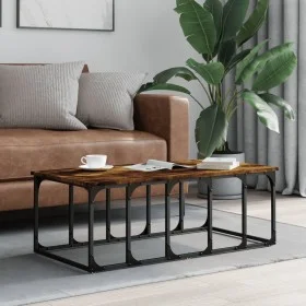 Rauchige Eichenholz-Ingenieurholz-Couchtisch 100x50x35,5 cm von vidaXL, Couchtisch - Ref: Foro24-833380, Preis: 40,20 €, Raba...