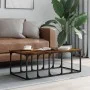 Mesa de centro madera ingeniería roble ahumado 100x50x35,5 cm by vidaXL, Coffee table - Ref: Foro24-833380, Price: 40,17 €, D...