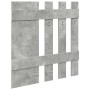 Perchero de pared con espejo Gris concreto 100 x 10 x 100 cm