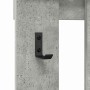 Perchero de pared con espejo Gris concreto 100 x 10 x 100 cm