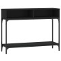 Black engineered wood console table 100x30.5x75 cm by vidaXL, Side tables - Ref: Foro24-833388, Price: 53,43 €, Discount: %