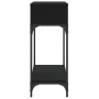 Black engineered wood console table 100x30.5x75 cm by vidaXL, Side tables - Ref: Foro24-833388, Price: 53,43 €, Discount: %