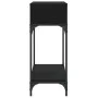 Black engineered wood console table 100x30.5x75 cm by vidaXL, Side tables - Ref: Foro24-833388, Price: 52,78 €, Discount: %