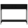 Black engineered wood console table 100x30.5x75 cm by vidaXL, Side tables - Ref: Foro24-833388, Price: 53,43 €, Discount: %
